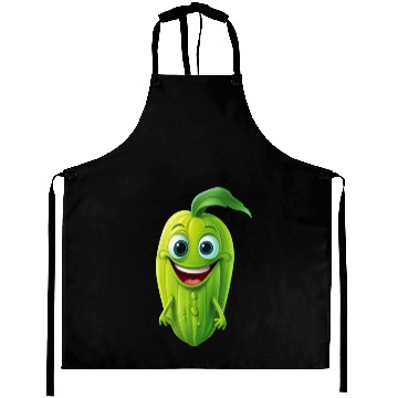 Discover Kawaii Veggie Delight: Cucumber, Green Pumpkin & Aprons