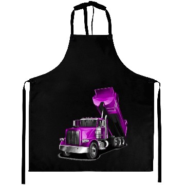 Discover Dump Truck Purple Aprons