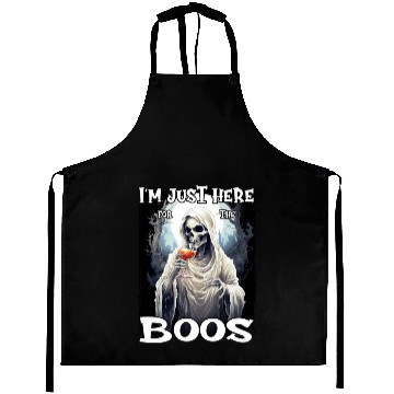 Discover Just Here For The Boos Scary Skeleton Aprons