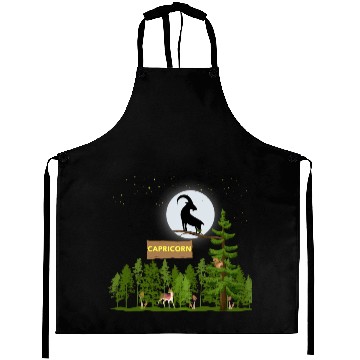 Discover Zodiac Sign Capricorn Astrology Wild Forest Aprons