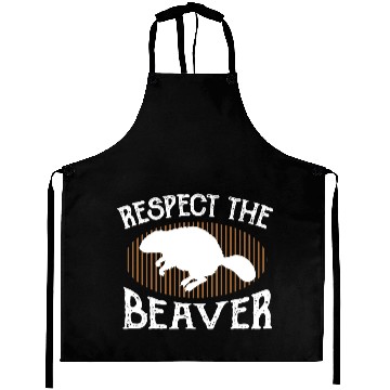 Discover Respect The Beaver retro Beaver Lover groundhog Aprons