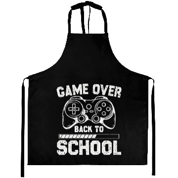 Discover Game Over Back To School Aprons