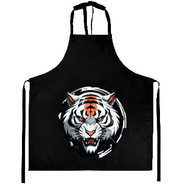 Discover Tiger anime style Aprons