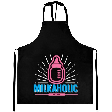 Discover Baby Newborn Milkaholic Nursery Bottle Infant New Aprons