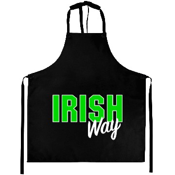 Discover Irish Way W White Stroke Aprons