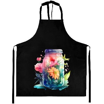 Discover Vintage Wildflower Poster Green Botanical Wall Art Aprons