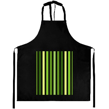 Discover Green And White Vertical Striped Aprons