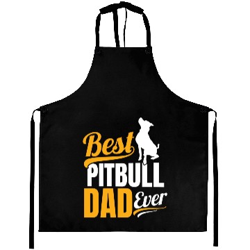 Discover Mens Best Pitbull Dad Ever Aprons