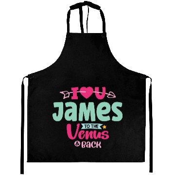 Discover I Love You James Valentines Aprons