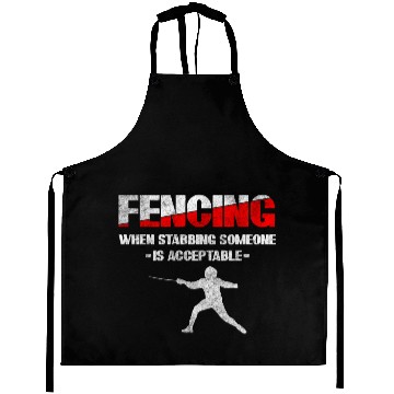Discover Fencer Fight Sport Fencing Tradition Aprons