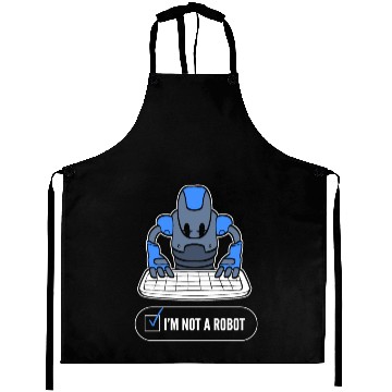 Discover Not a Robot Robotics Engineer Gift Aprons