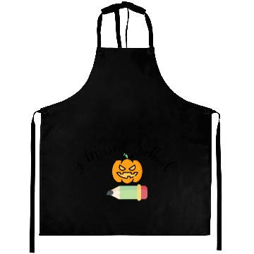 Discover Funny I Missed School Halloween Aprons