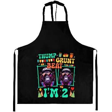 Discover Thump Grunt Beat I'm 2 Gorilla Lover Kid 2nd Aprons