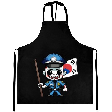 Discover Police Korean Zombie Aprons