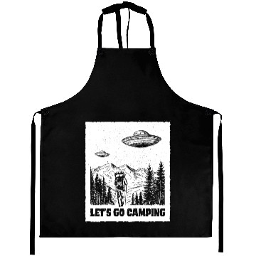 Discover Let's Go Camping - White Ink Aprons