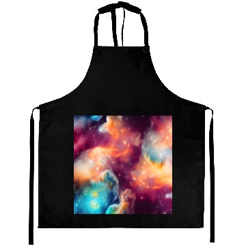 Discover Galaxy nebula abstract design Aprons
