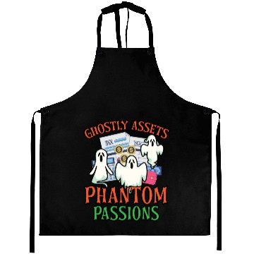 Discover Ghostly Assets Phantom Passions Scary Halloween Aprons