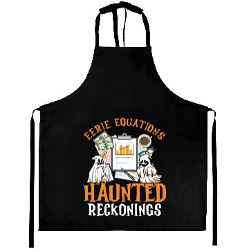 Discover Eerie Equations Haunted Reckonings Halloween Aprons
