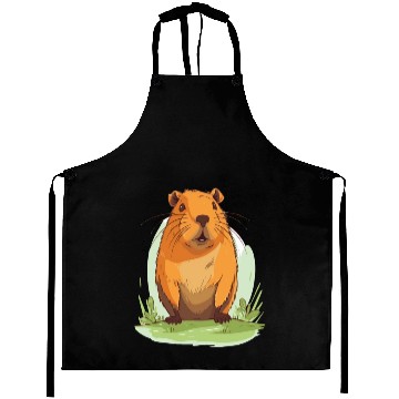 Discover Capybara In Nature Aprons