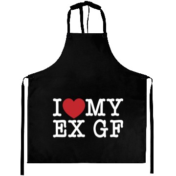 Discover Funny I Love My Ex GF, I Love My Ex Girlfriend Aprons