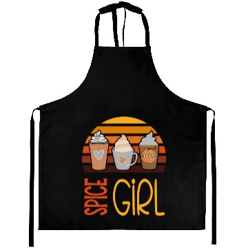 Discover Spice Pumpkin Latte Season Fall Autumn Aprons