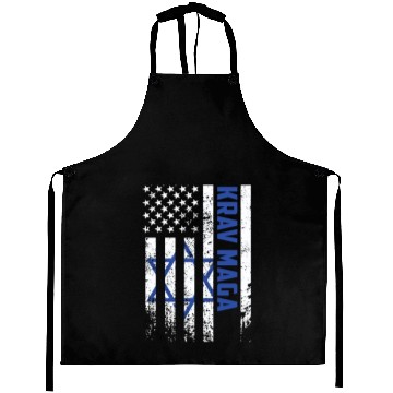 Discover Krav Maga American USA Israel Flag Aprons