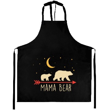 Discover Mama Bear with Cub Moon Stars Mama Bear Aprons