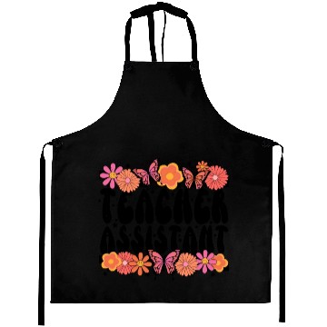 Discover Floral Teacher Assistant Aprons