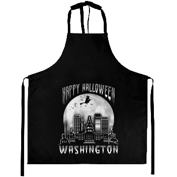 Discover Happy Halloween Washington DC Aprons