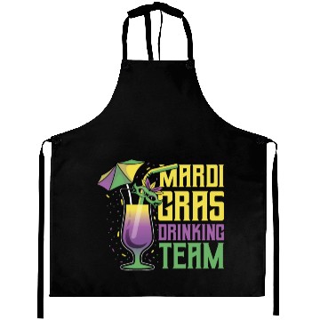 Discover Mardi Gras Drinking Team Aprons