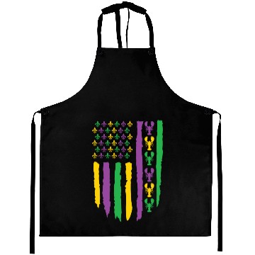 Discover American Flag Lobster Fleur Mardi Gras Aprons