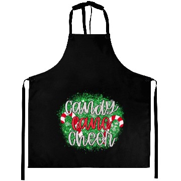 Discover Candy Cane Cheer Happy Christmas Xmas Holiday Aprons