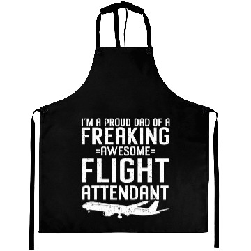 Discover Flight Attendant Dad Airplane Flight Attendant Aprons