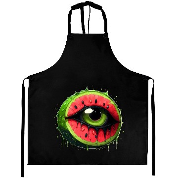 Discover Slice of Watermelon Eye Aprons