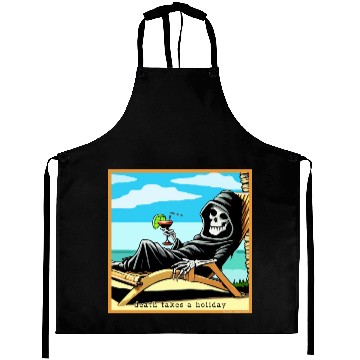 Discover Death Takes A Holiday Aprons