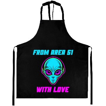 Discover From Area 51 Alien With Love Aprons