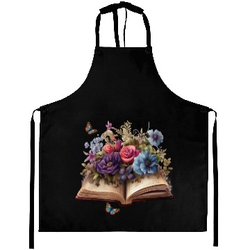 Discover Enchanting Gothic Floral Tome Aprons