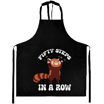 Discover Fifty Steps In a Row Funny Walk Routine Red Panda Aprons
