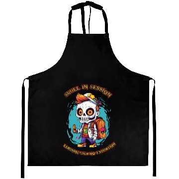 Discover day of the dead - back to school Aprons
