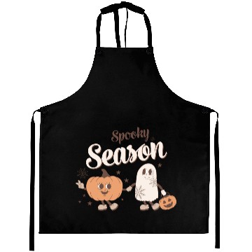 Discover Spooky Season Ghost Pumpkin Friends Aprons