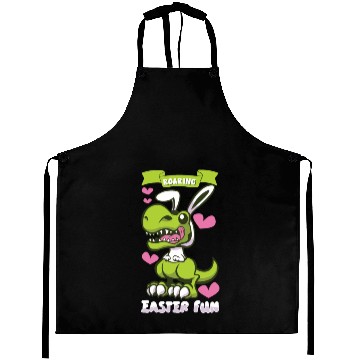 Discover Easter T-rex Dinosaur Easter Funny T-rex Easter Aprons