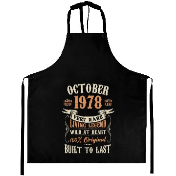 Discover October 1978 Birthday Surprise Aprons