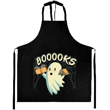 Discover Ghost With Books Booooks Aprons
