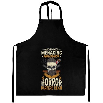 Discover Horror Barber Spooky Hairdresser Hairstylist Hair Aprons