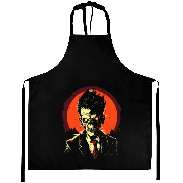Discover Zombie Apocalypse Ready for Halloween Grim Reaper Aprons
