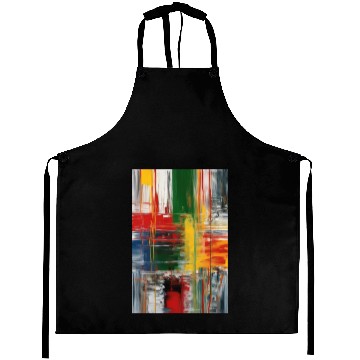 Discover Colorful Abstract Painting Aprons