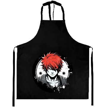 Discover An Anime Boy's Adventure Aprons