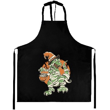 Discover Halloween t-rex mummy Aprons
