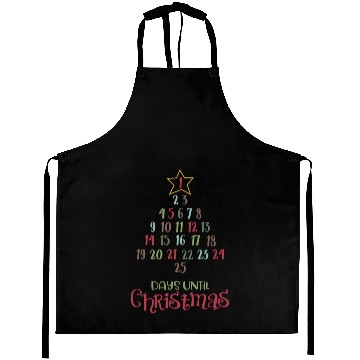 Discover Christmas Countdown Christmas Tree Numbers Xmas Aprons