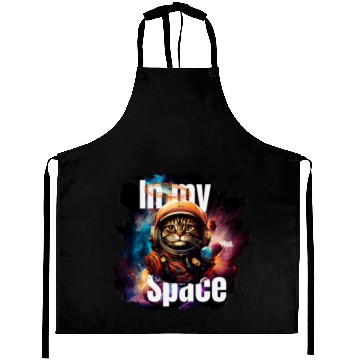 Discover In my Mind Space Cat Astronaut Animal Pet Lover Aprons